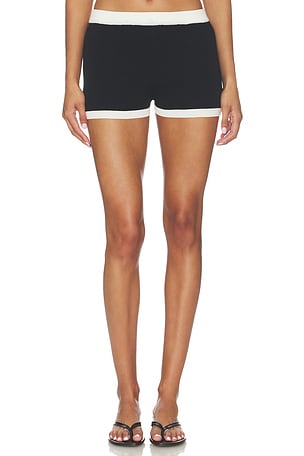 ALL THE WAYS Jaya Knit Short in Black & White