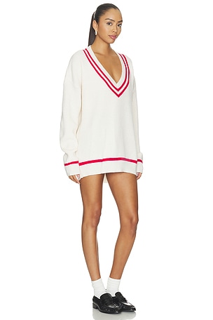 ALL THE WAYS Varley Varsity Sweater in Cream