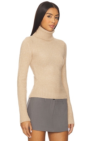 ALL THE WAYS Layla Turtleneck Sweater in Beige