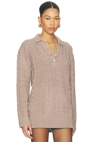 ALL THE WAYS Heather Sweater in Taupe