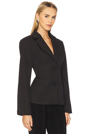 ALL THE WAYS Valerie Open Back Blazer in Black