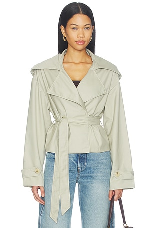 Teyana Cropped Trench ALL THE WAYS