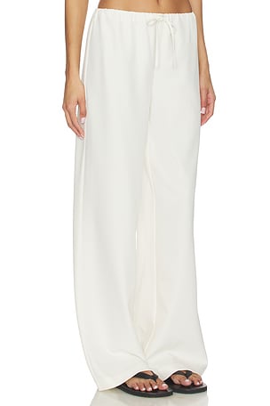 ALL THE WAYS Louisa Drawstring Pant in Cream