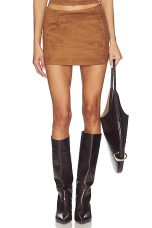 Aiya Faux Suede Skirt ALL THE WAYS