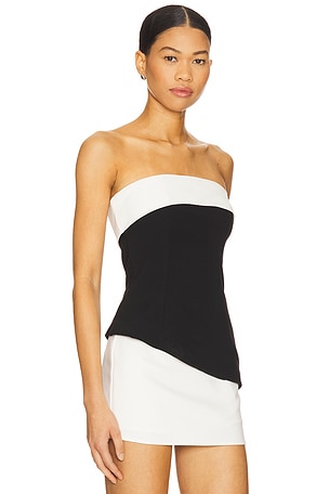 ALL THE WAYS Marcie Strapless Top in Black
