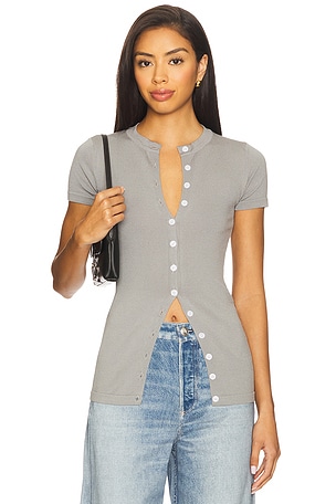 Samantha Button Up Top ALL THE WAYS