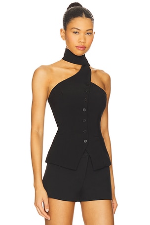 ALL THE WAYS Courtney Top in Black