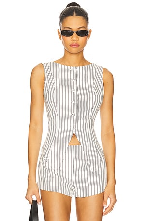 Alerie Button Front Top ALL THE WAYS