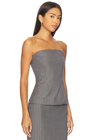 ALL THE WAYS Alessia Strapless Top en Gris