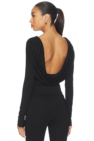 x Emma Leger Evelyn Drape Back Top ALL THE WAYS