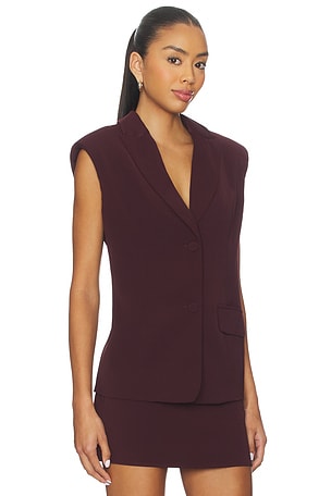 ALL THE WAYS Sable Vest Top en Bourgogne