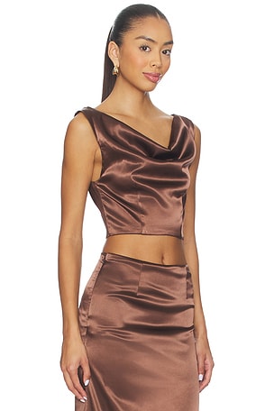 ALL THE WAYS Mela Top en Marron