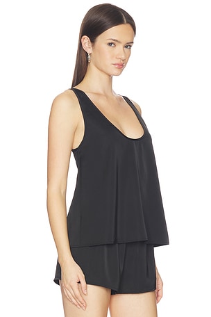 ALL THE WAYS Lavender Top in Black