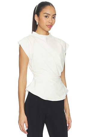 ALL THE WAYS Ilana Cinched Top in Cream