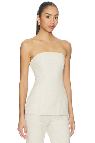 ALL THE WAYS Kenna Strapless Top in Ivory