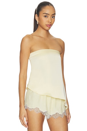 ALL THE WAYS Marcella Strapless Top in Yellow