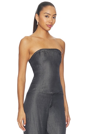 ALL THE WAYS Temperance Strapless Top in Navy