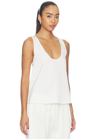 ALL THE WAYS Lavender Top in White