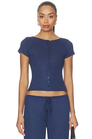 Romee Button Up Tee ALL THE WAYS