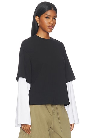 ALL THE WAYS Analeah Top in Black & White