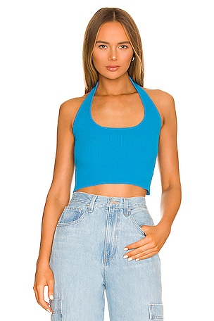 Quinn Ribbed Halter Top ALL THE WAYS