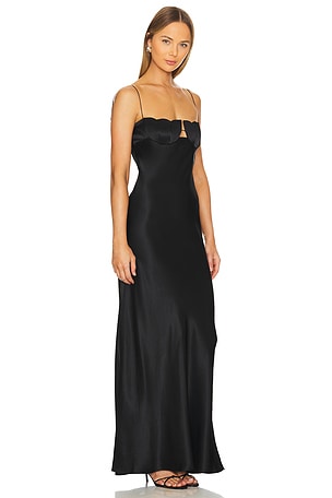 Anna October Tulip Maxi Dress in Black