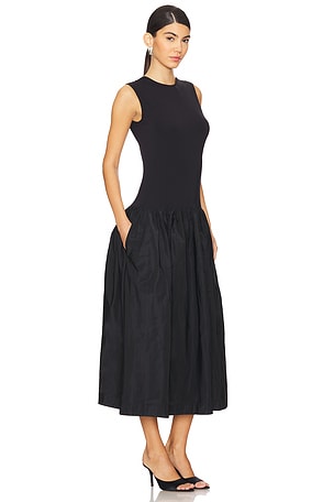 Anna October Basilia Midi Dress in Black