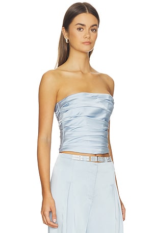 Anna October Dara Corset Top in Baby Blue