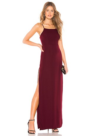 About Us Jordan Maxi Dress in Wine | REVOLVE