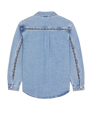 Abrand x Rip Curl Larry Tape Shirt in Blue. Size M. Also