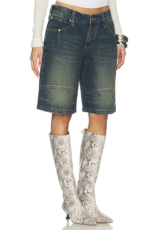 Abrand 00 baggy jort shorts en color azul