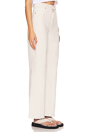 Abrand 94 High & Wide Jeans in Ivory