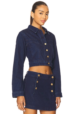 Abrand Honey Pie Jacket in Blue. Size XXL. Also