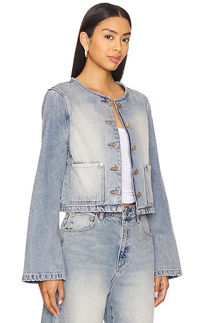 Abrand Caitlin Denim Jacket in Blue