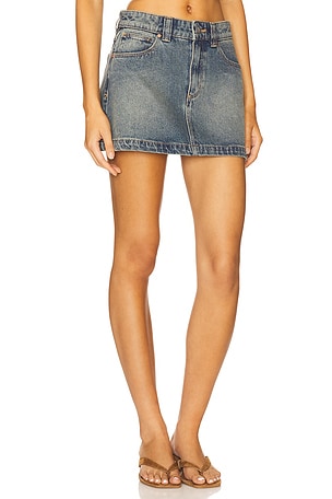 Abrand 95 A Line Skirt in Blue