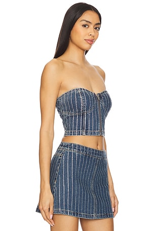 Abrand Academia Bustier in Blue