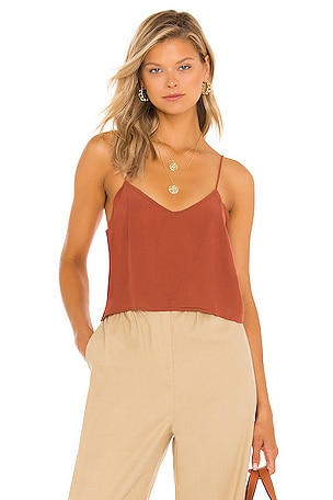 L'AGENCE Lexi Camisole in Rose Tan