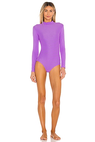 ACACIA Ehukai Mesh One Piece in Iris REVOLVE