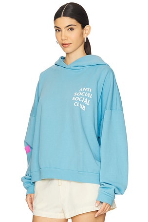 Anti Social Social Club Cozy Oversized Hoodie in Blue