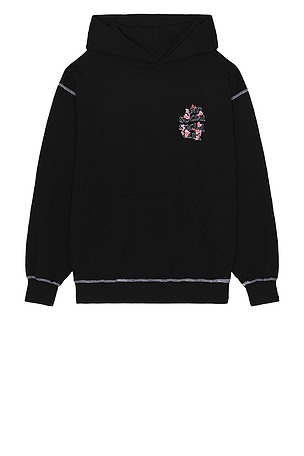 Anti Social Social Club Contrast Stitch Hoodie in Black