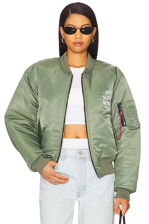 Welcome To The Club MA-1 Jacket Anti Social Social Club