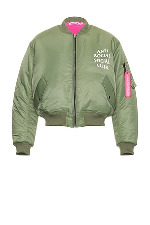 Welcome To The Club MA-1 Jacket Anti Social Social Club