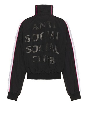 Anti Social Social Club Racing Track Jacket in Black