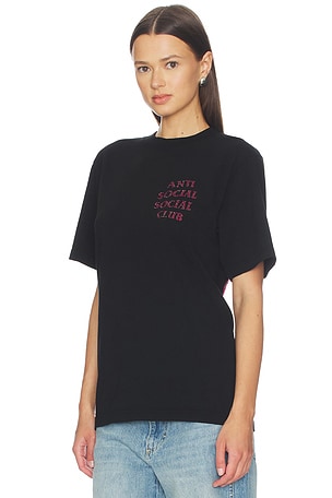 Anti Social Social Club Rhinestone Mind Games Tee in Black