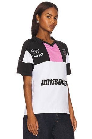 Anti Social Social Club Get Weird Soccer Jersey in White