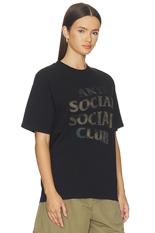 Anti Social Social Club Camo Applique Tee in Black