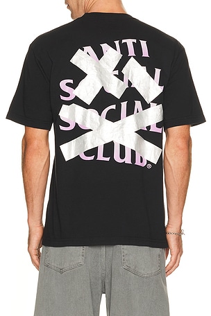 Anti social social club camiseta cancelled en color negro