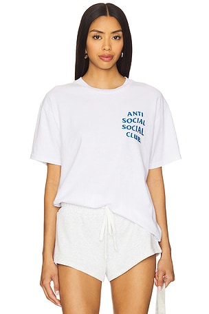 Anti Social Social Club Mind Games Glitter Tee in White