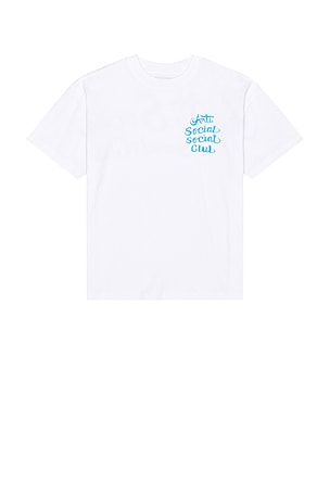 Anti social social club camiseta airbrush en color blanco