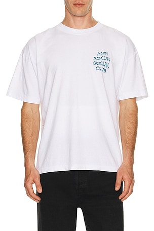 Anti Social Social Club Icy Mind Games Tee in White. Size XL/1X. Also